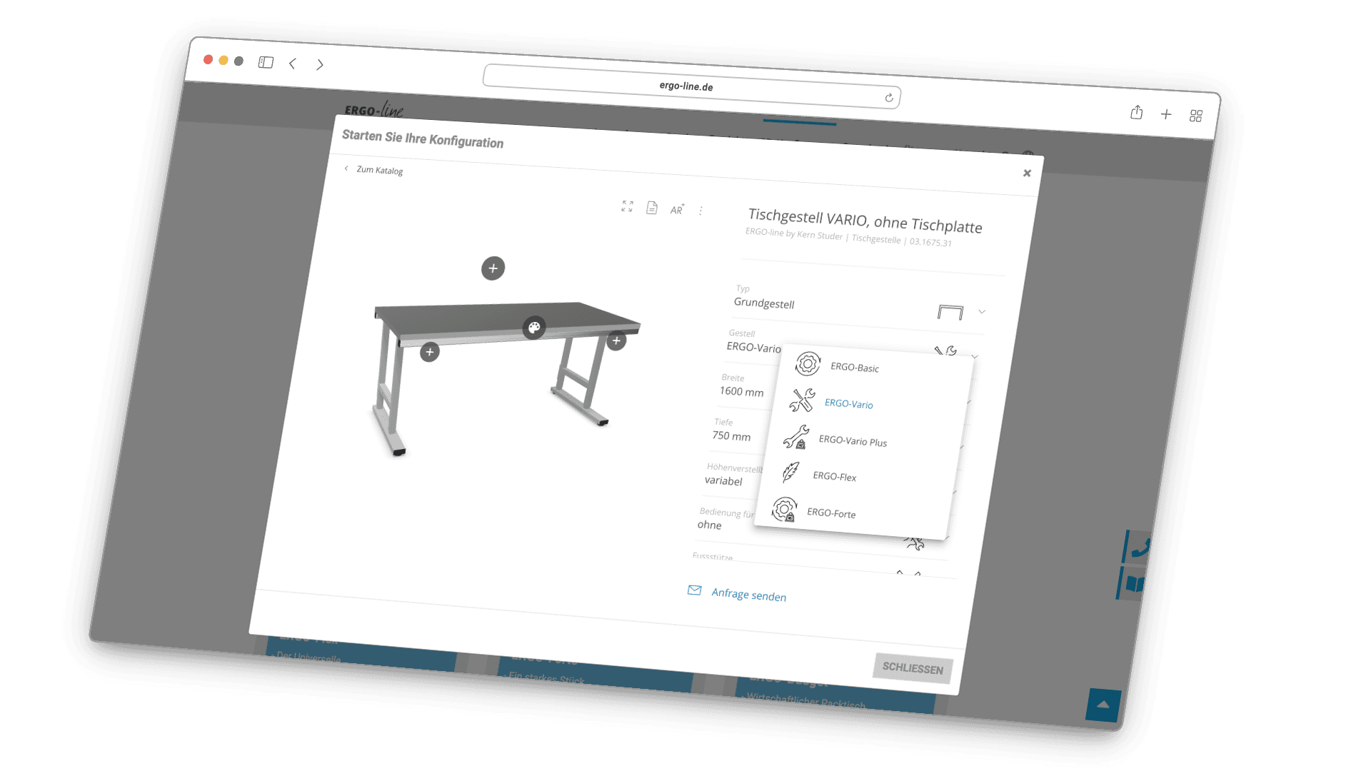 ERGO-line individuelle Arbeitsplatzlösungen