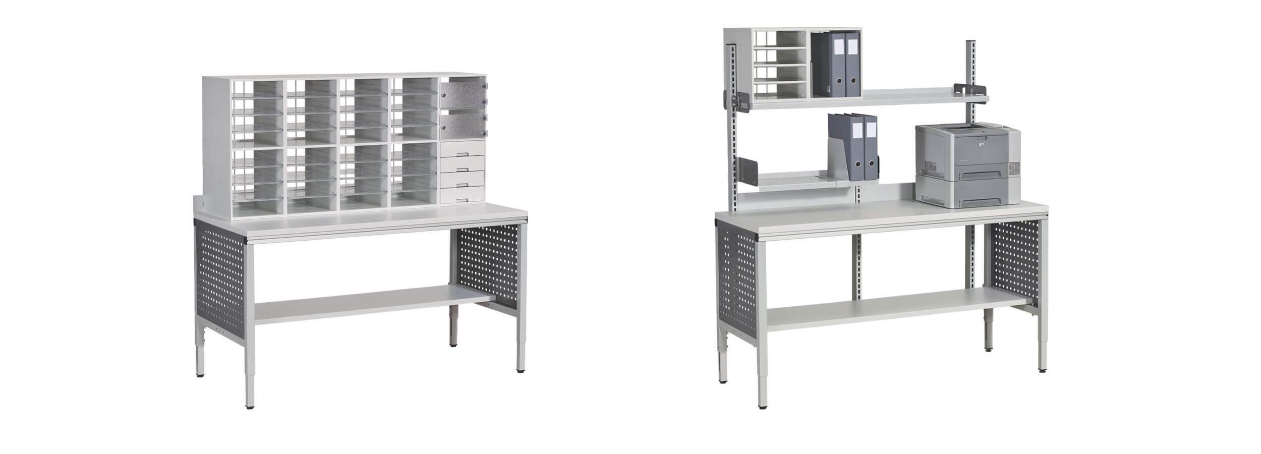 Système de rangement pour superstructure de table